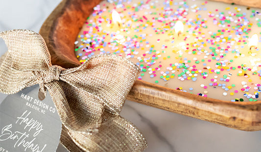 Happy Birthday Glitter Candle Giveaway