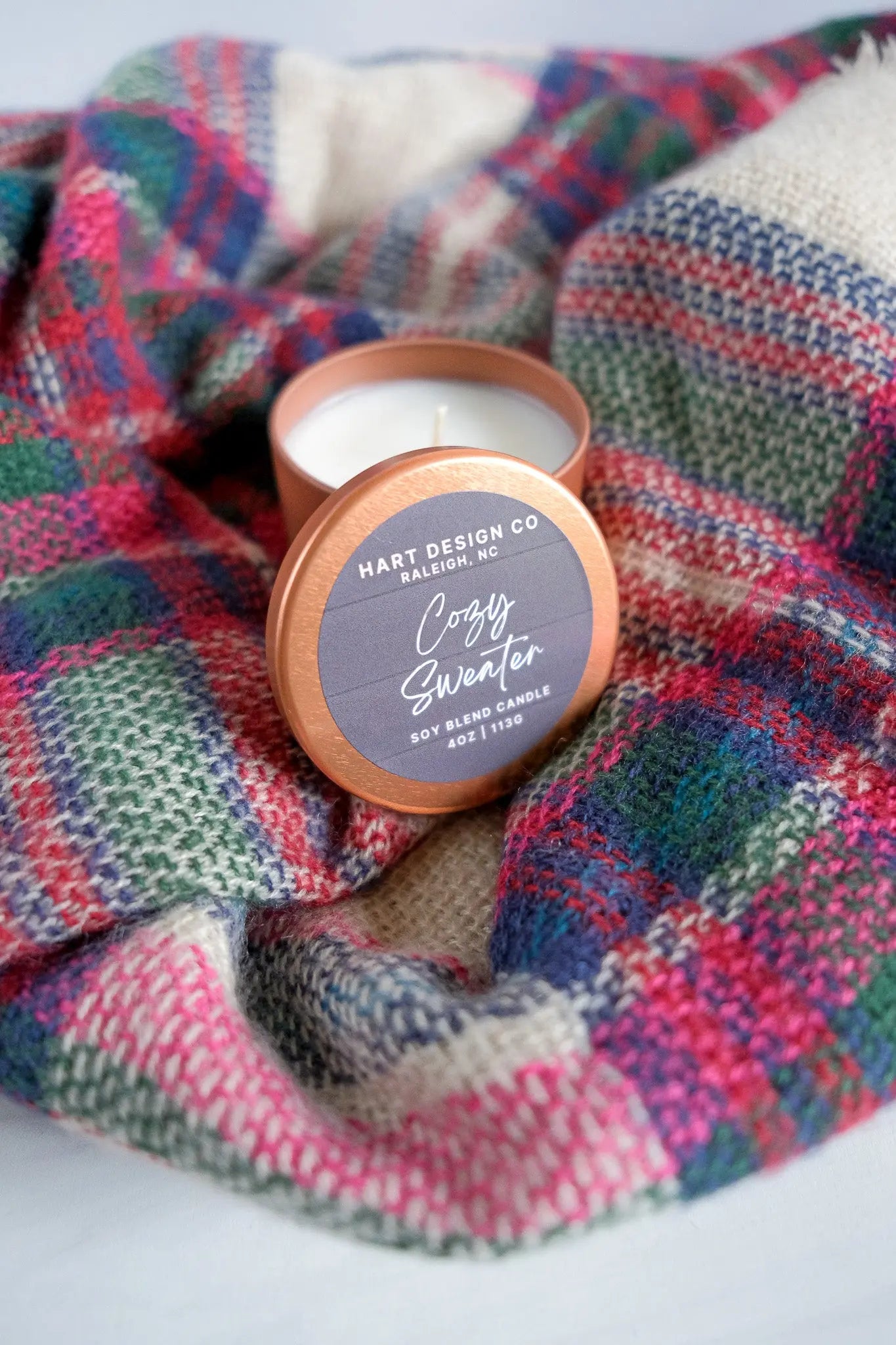 Cozy Sweater | Travel Tin | Bright Holiday Collection HartDesignCo