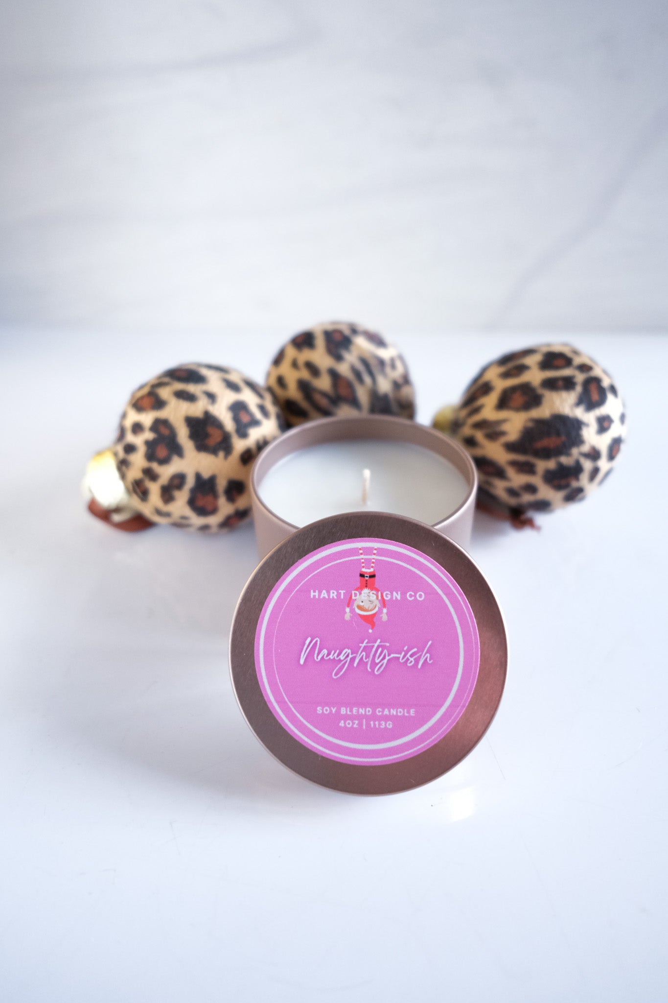 Naughty-ish | Holiday Humor Candles | Mini Tin | Santa's Naughty List Collection