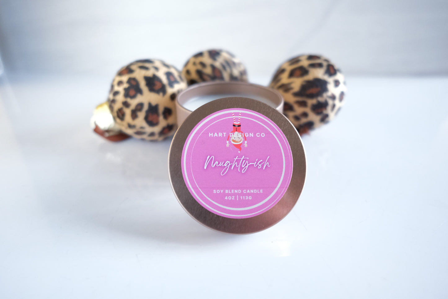 Naughty-ish | Holiday Humor Candles | Mini Tin | Santa's Naughty List Collection