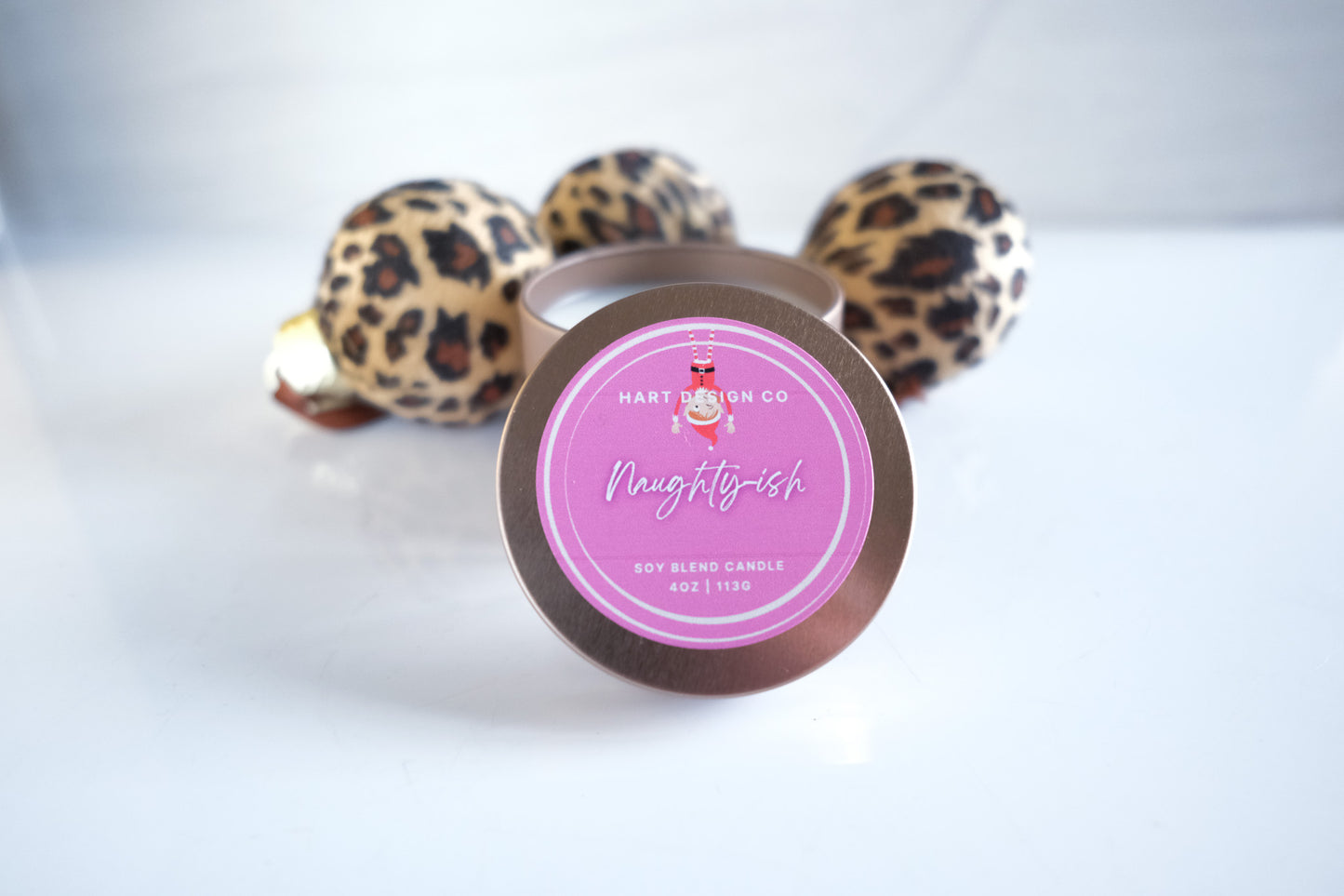 Naughty-ish | Holiday Humor Candles | Mini Tin | Santa's Naughty List Collection