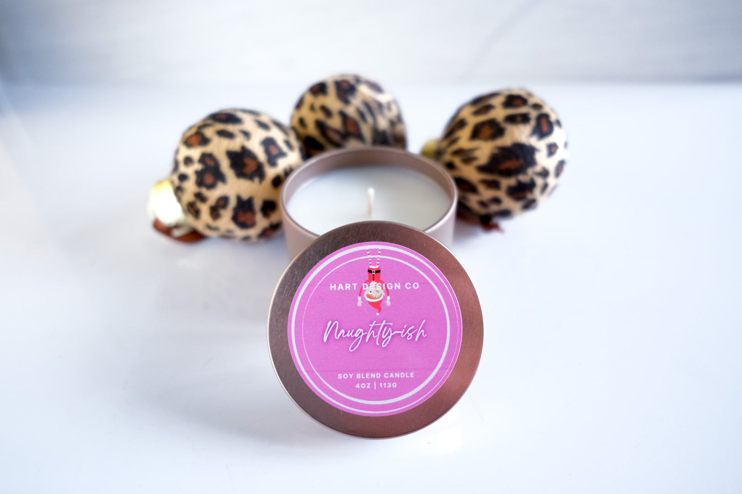 Naughty-ish | Holiday Humor Candles | Mini Tin | Santa's Naughty List Collection