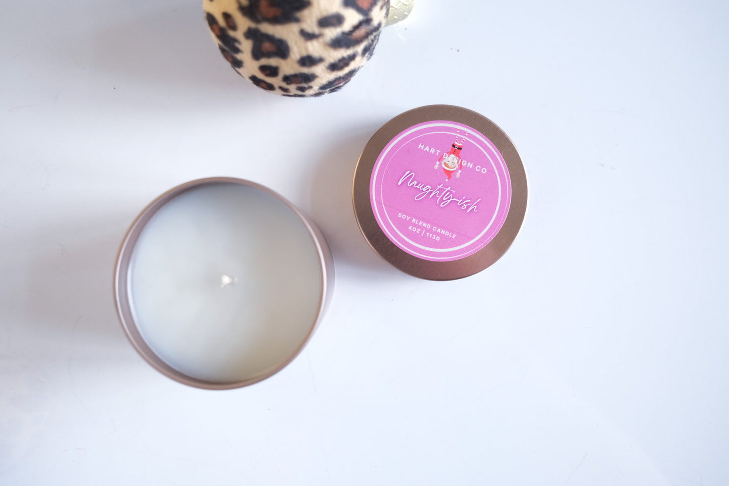 Naughty-ish | Holiday Humor Candles | Mini Tin | Santa's Naughty List Collection