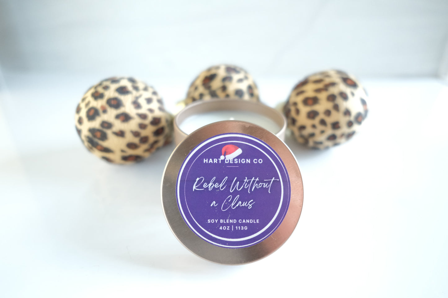 Rebel Without a Clause | Holiday Humor Candles | Mini Tin | Santa's Naughty List Collection