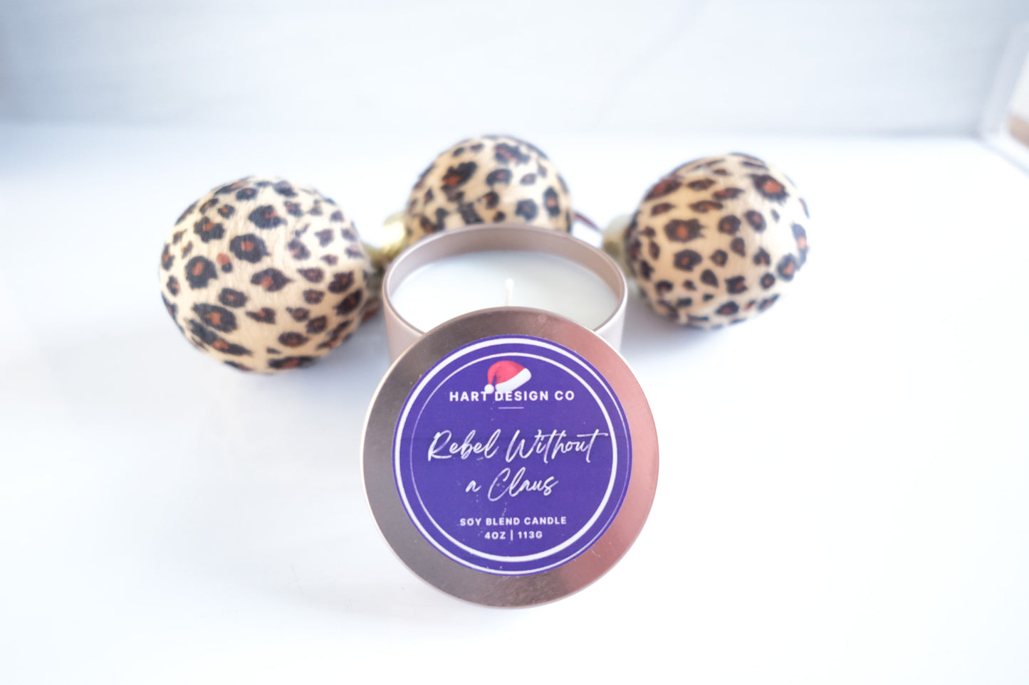 Rebel Without a Clause | Holiday Humor Candles | Mini Tin | Santa's Naughty List Collection