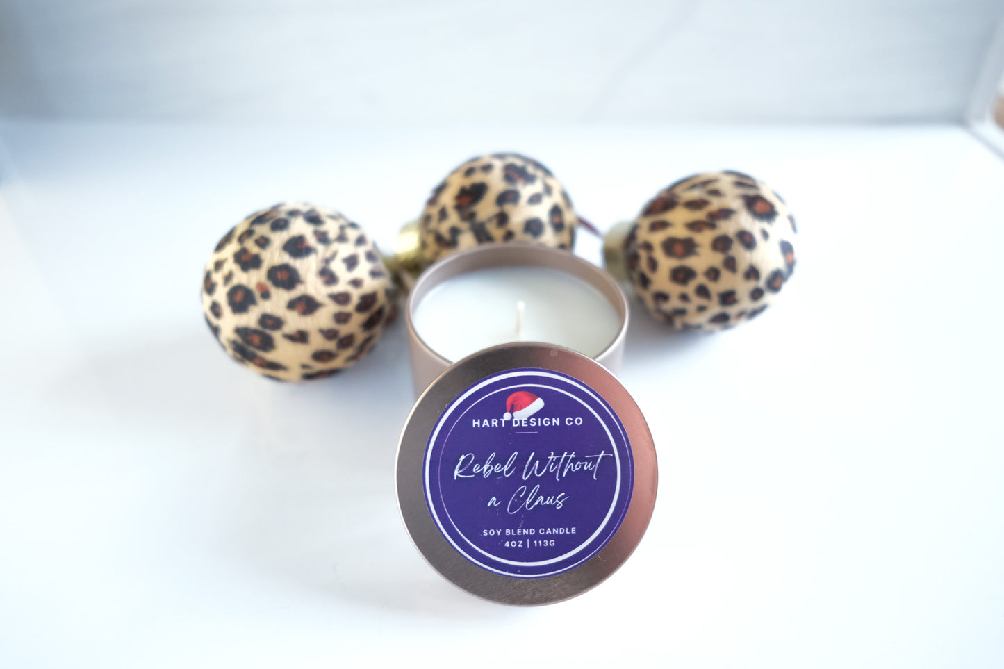 Rebel Without a Clause | Holiday Humor Candles | Mini Tin | Santa's Naughty List Collection
