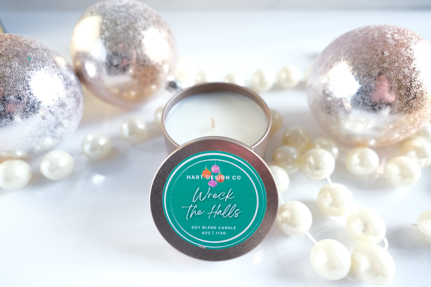 Wreck the Halls | Holiday Humor Candles | Mini Tin | Santa's Naughty List Collection