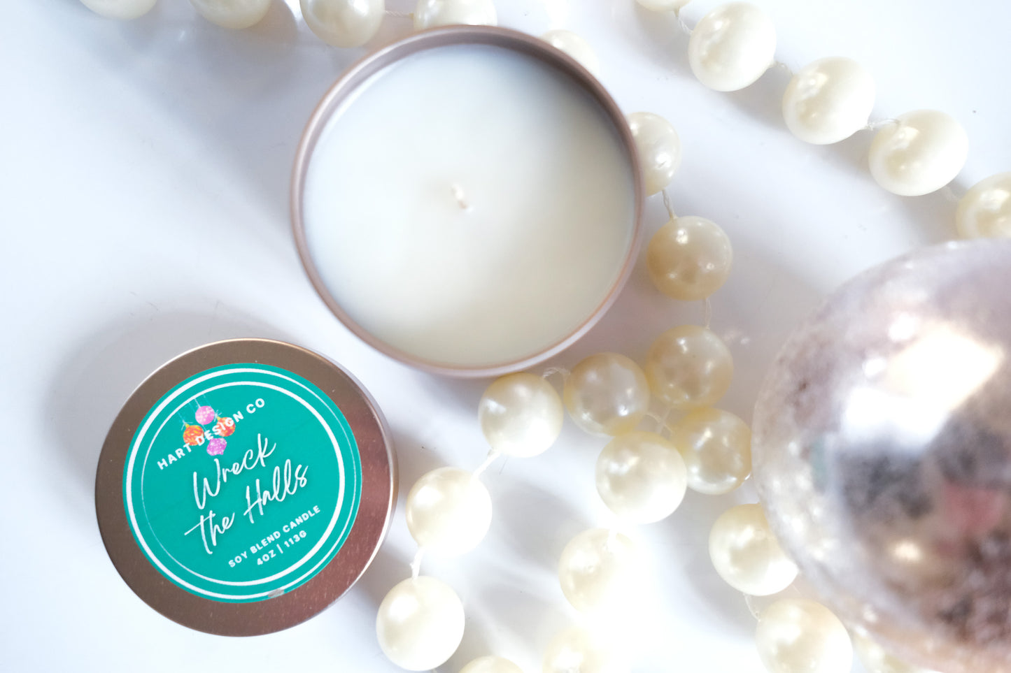 Wreck the Halls | Holiday Humor Candles | Mini Tin | Santa's Naughty List Collection