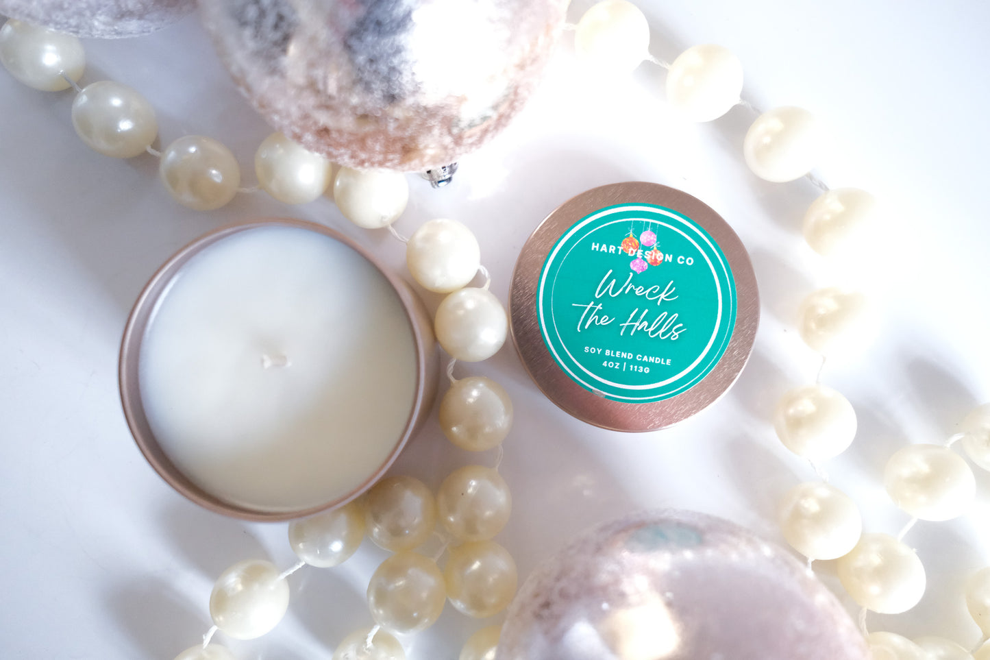 Wreck the Halls | Holiday Humor Candles | Mini Tin | Santa's Naughty List Collection
