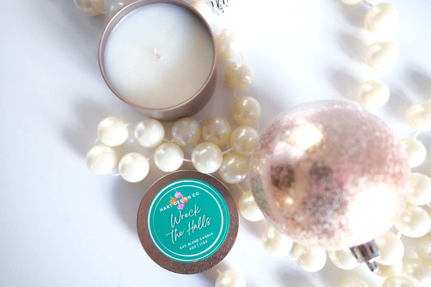 Wreck the Halls | Holiday Humor Candles | Mini Tin | Santa's Naughty List Collection