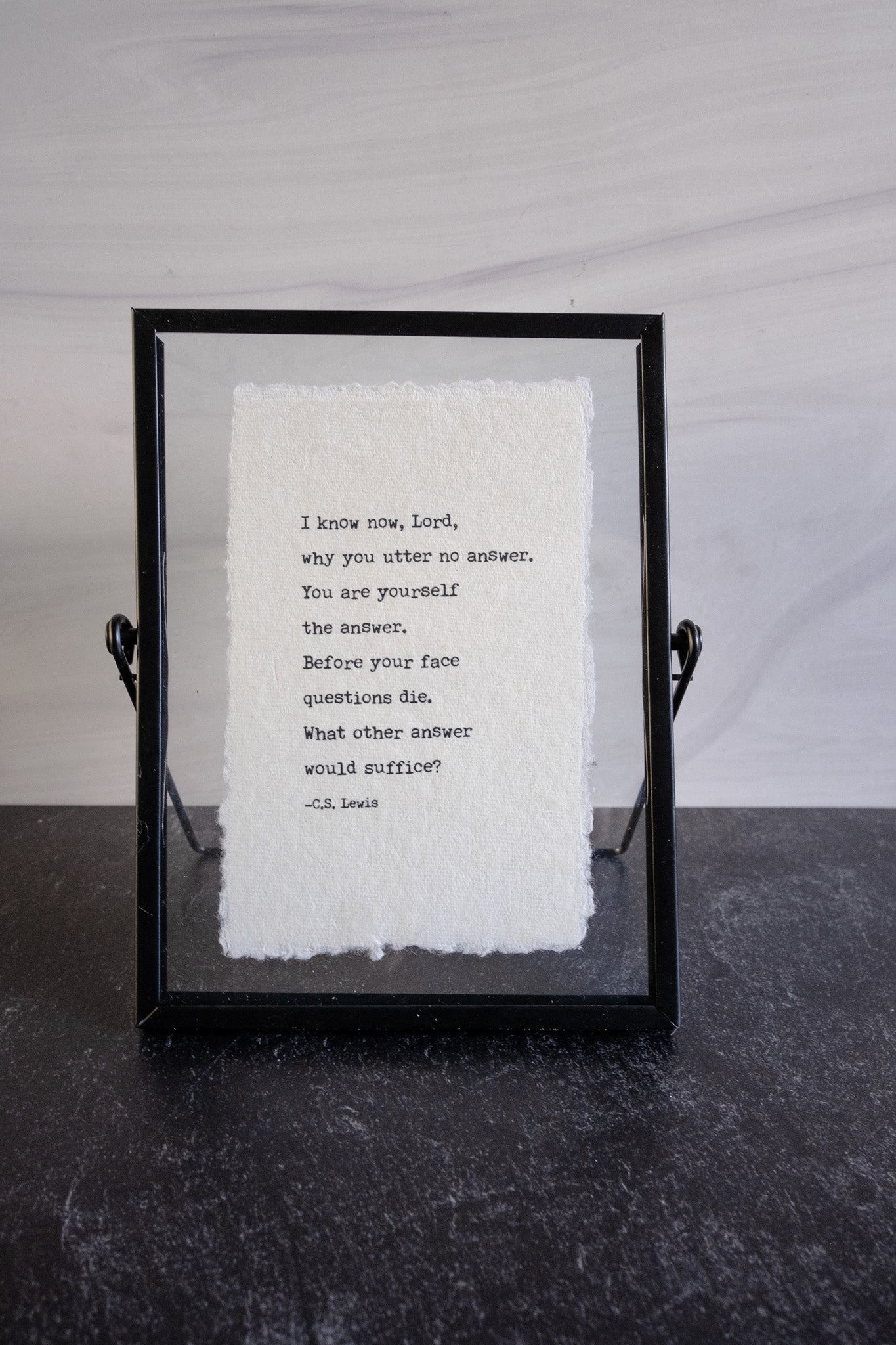 Framed Typography Quote HartDesignCo