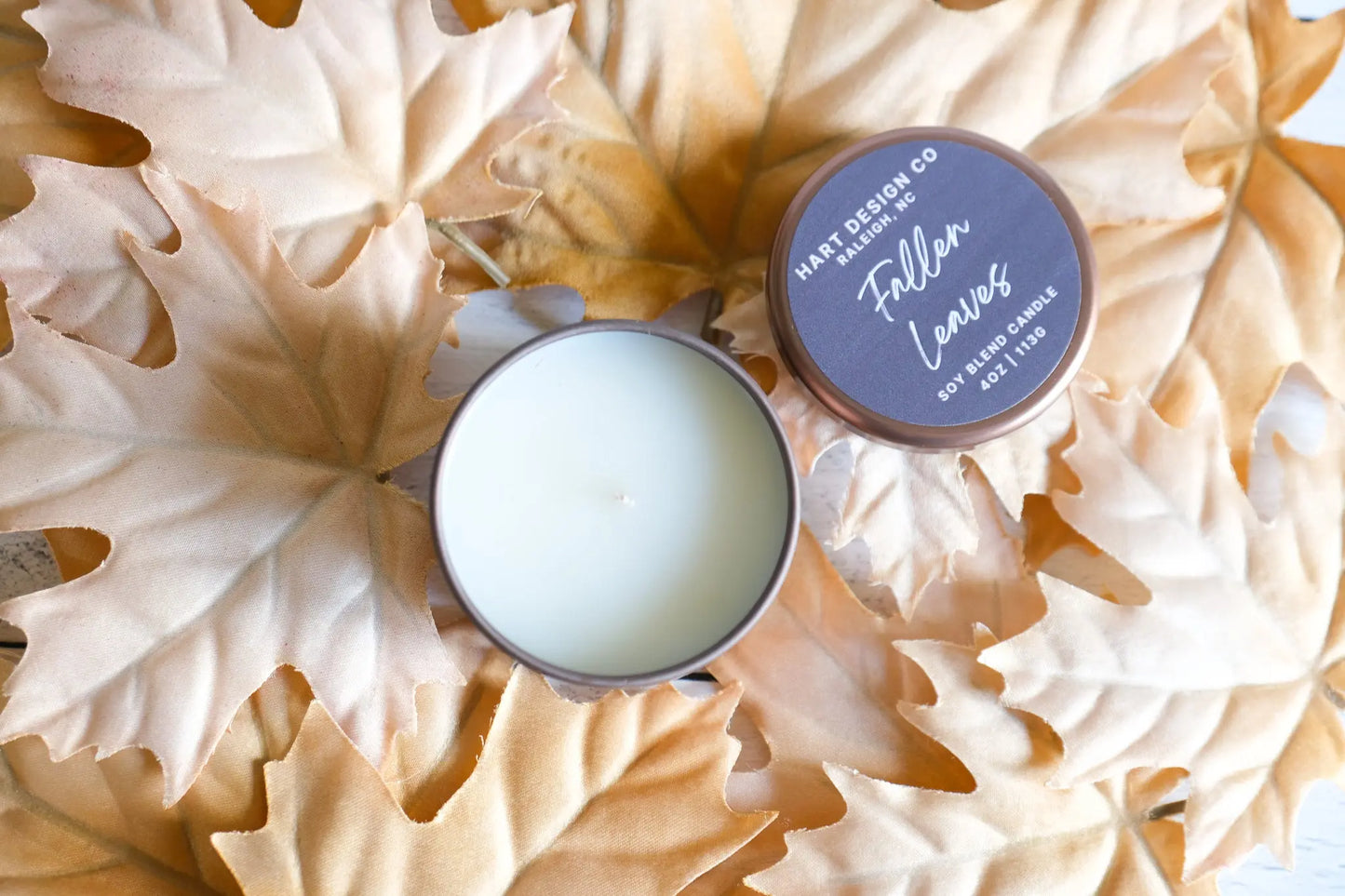 Fallen Leaves Hand Poured Candle.
