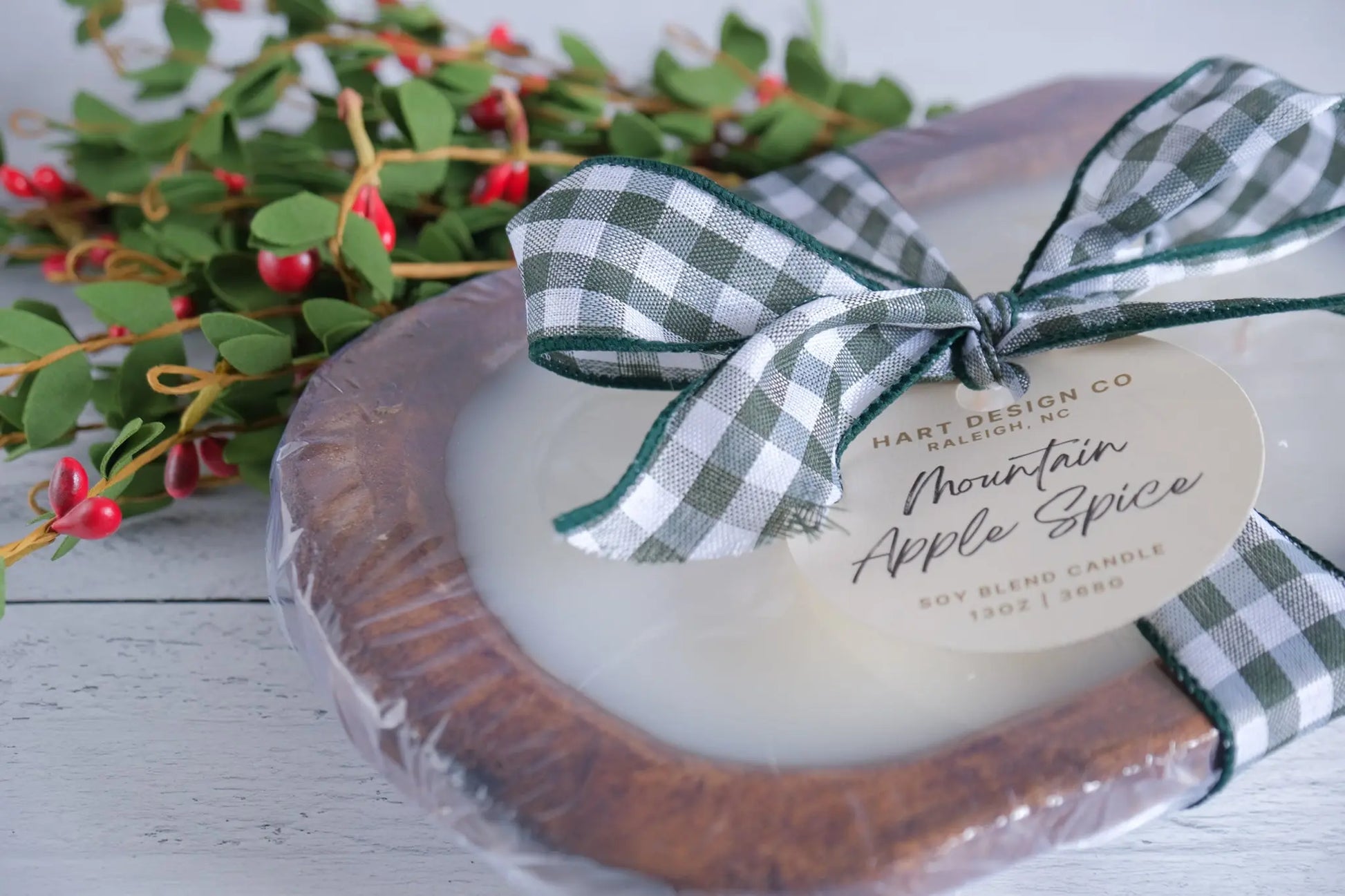 Mountain Apple Spice Hand Poured Candle.