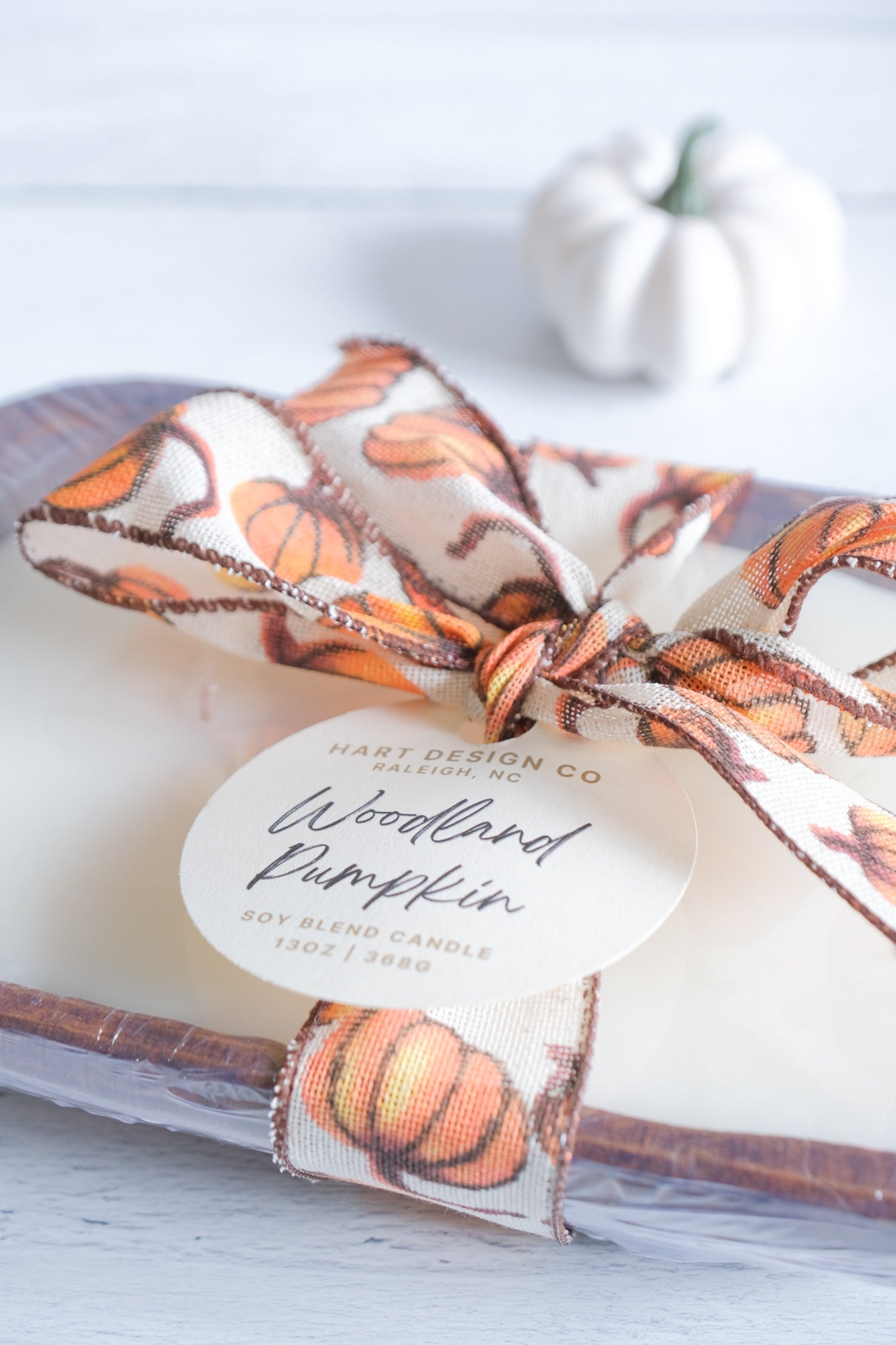 Woodland Pumpkin Hand Poured Candle.