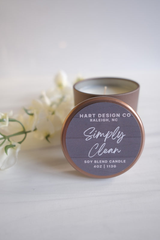 Simply Clean | Mini Tin | Fresh Home Collection HartDesignCo