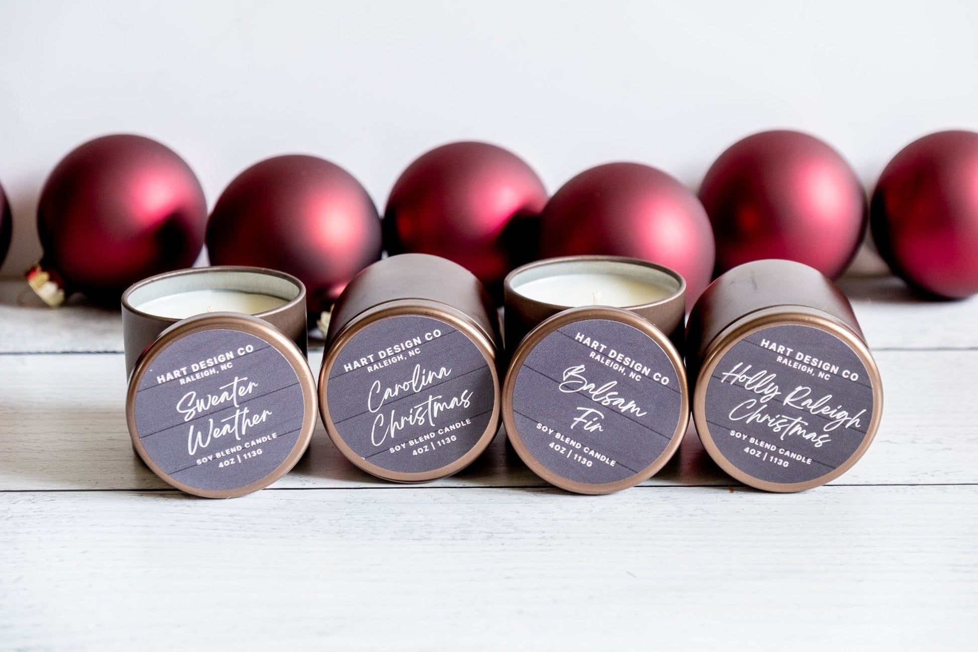 Balsam Fir Hand Poured Candle | Dough Bowl | Bright Holiday Collection HartDesignCo