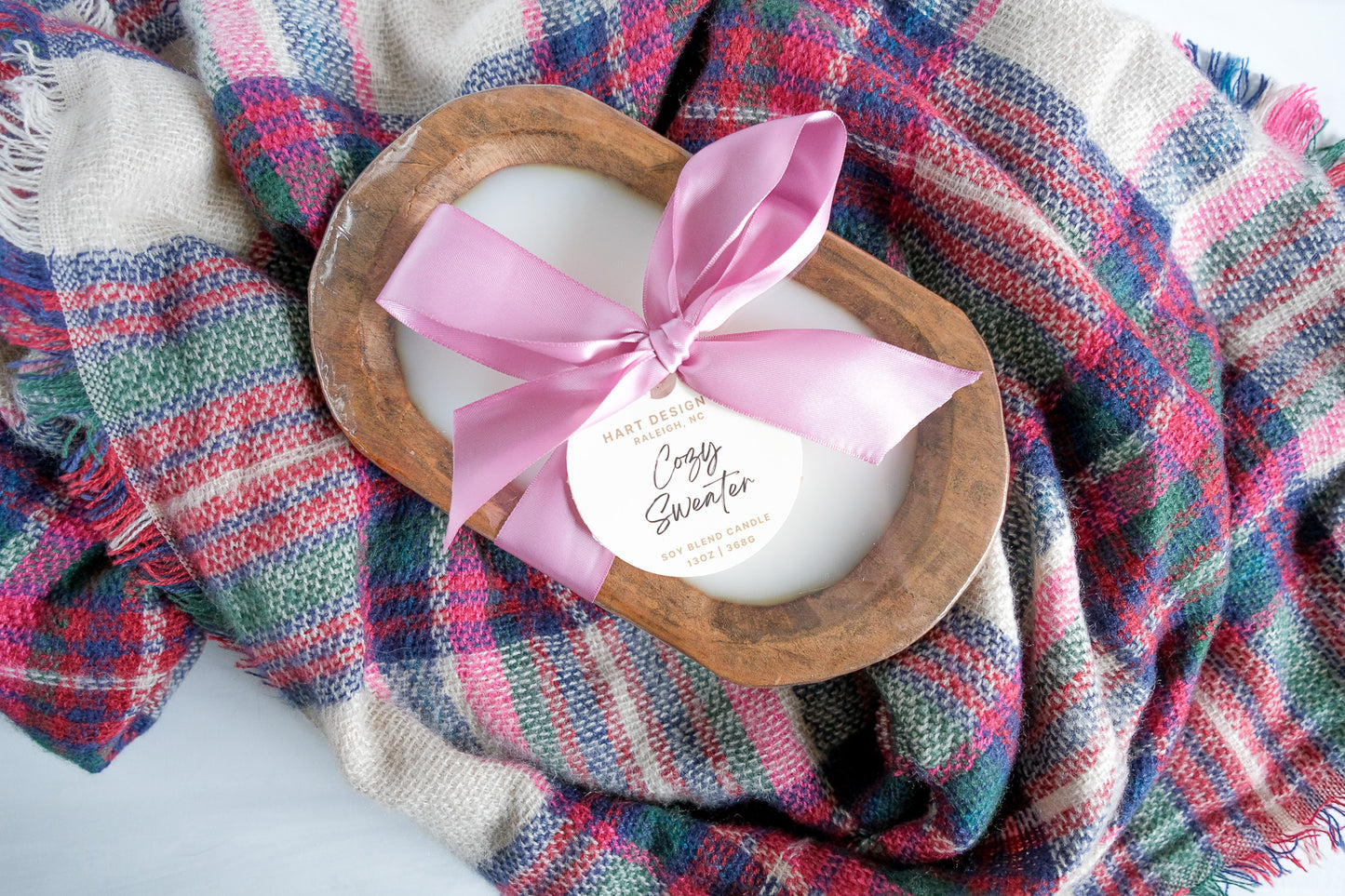 Cozy Sweater Hand Poured Candle Bundle | Dough Bowl & Mini Tin
