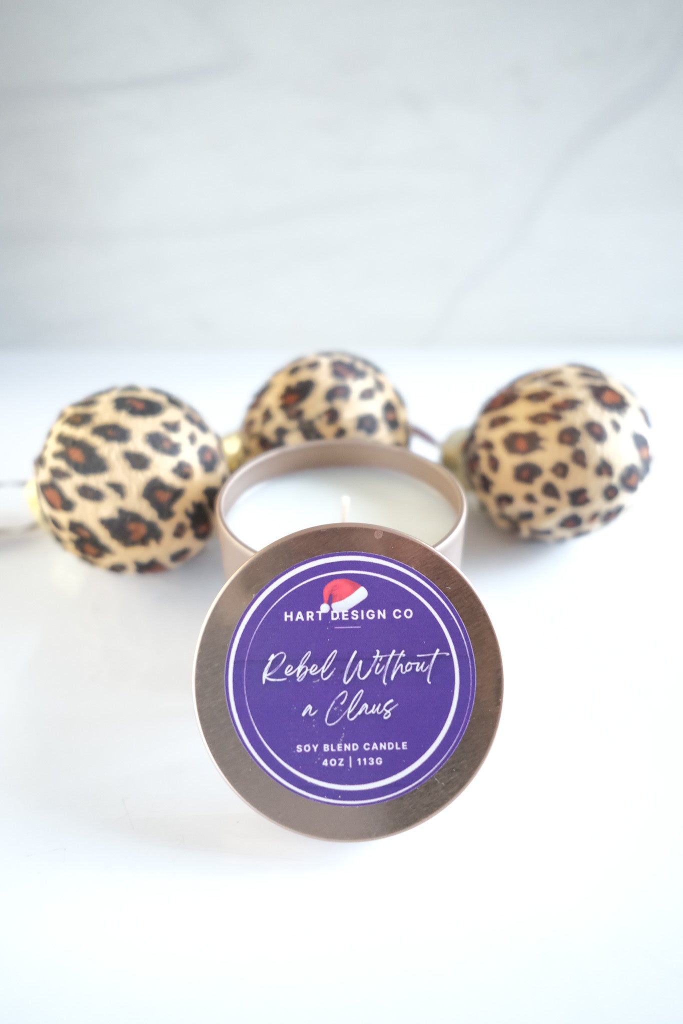 Rebel Without a Clause | Holiday Humor Candles | Mini Tin | Santa's Naughty List Collection
