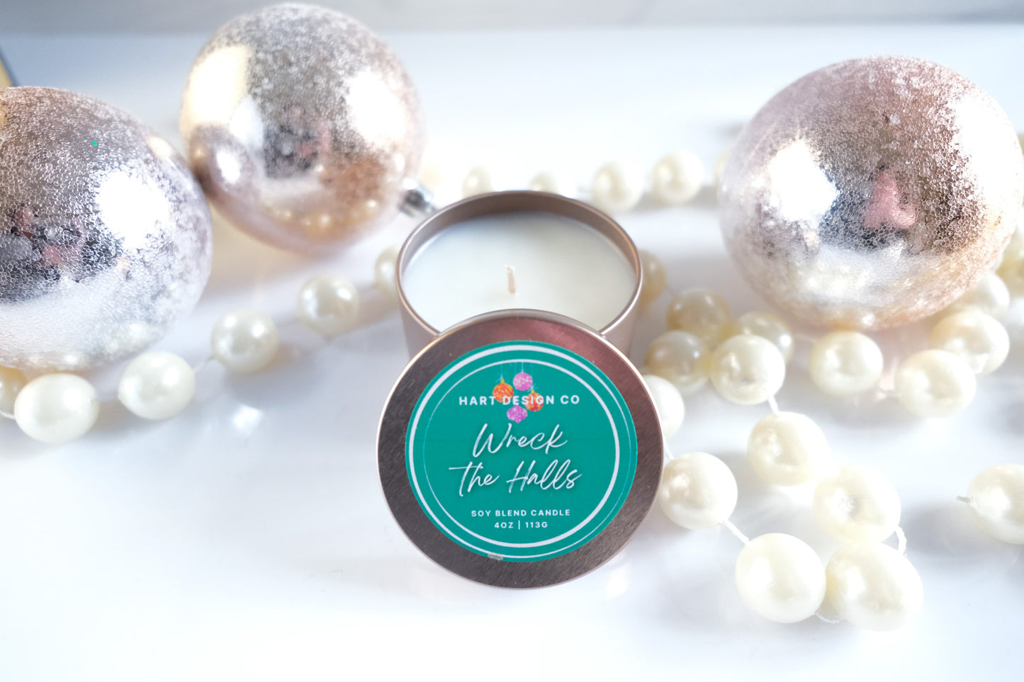 Wreck the Halls | Holiday Humor Candles | Mini Tin | Santa's Naughty List Collection