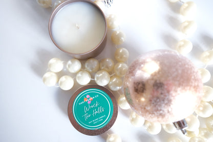 Wreck the Halls | Holiday Humor Candles | Mini Tin | Santa's Naughty List Collection