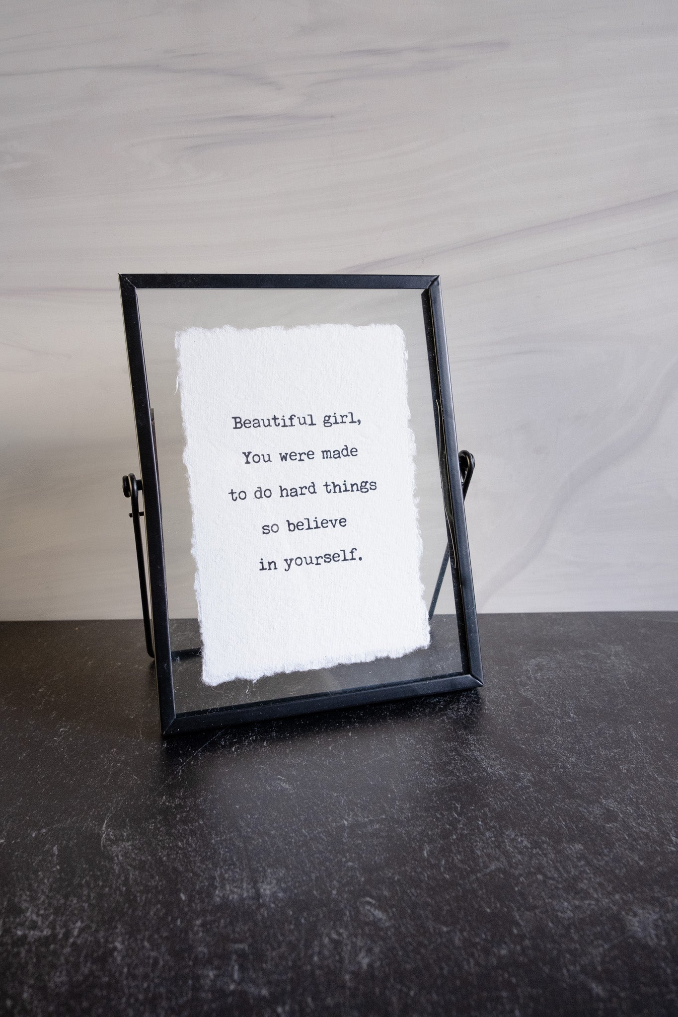 Framed Typography Quote