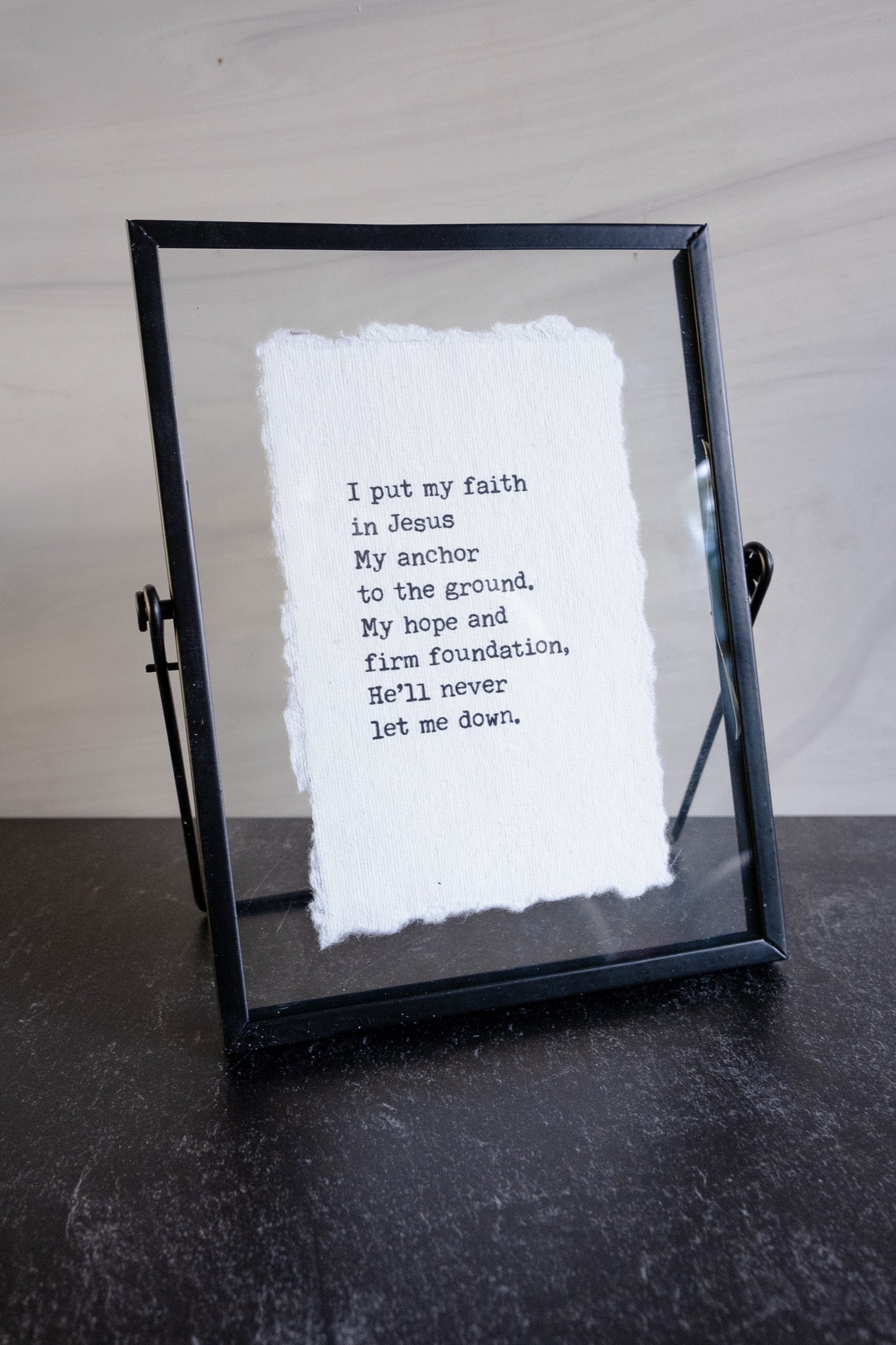 Framed Typography Quote