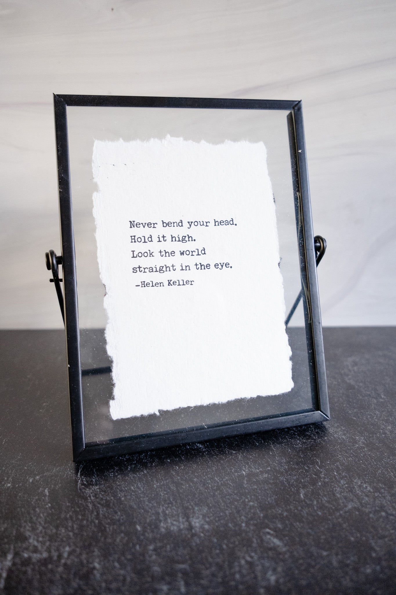 Framed Typography Quote