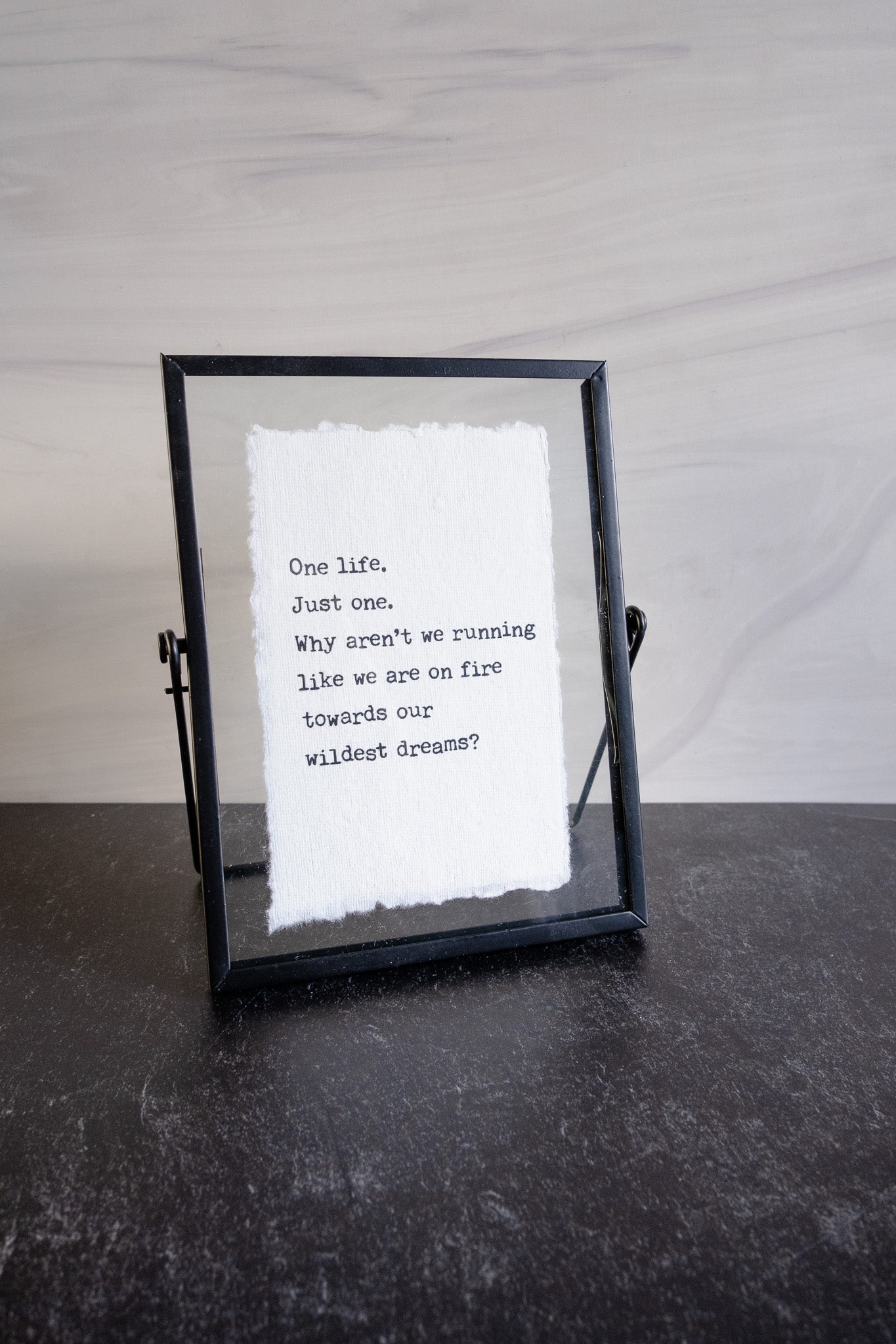 Framed Typography Quote