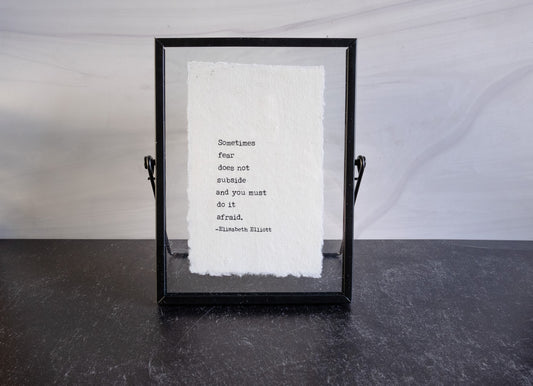 Framed Typography Quote