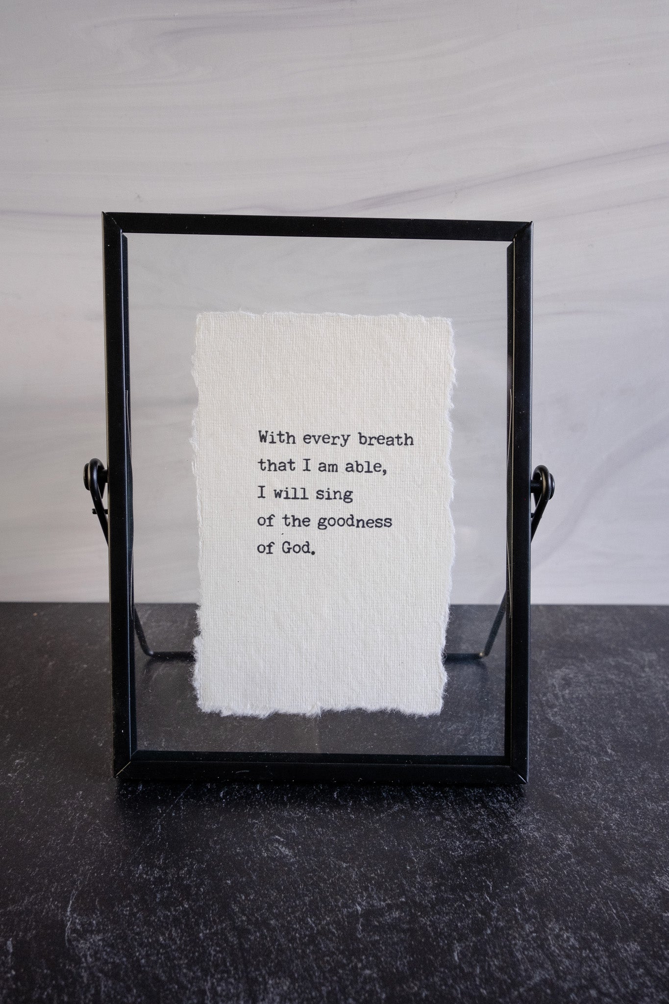 Framed Typography Quote