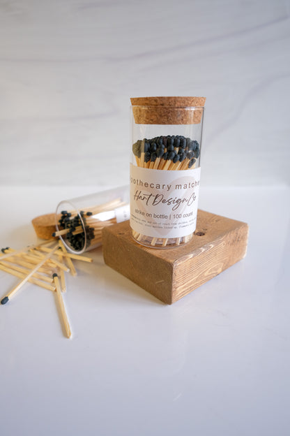 Glass Jar Apothecary Matches