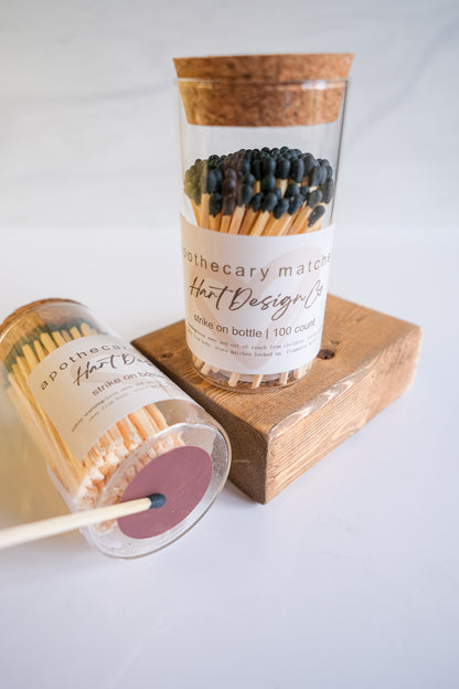 Glass Jar Apothecary Matches