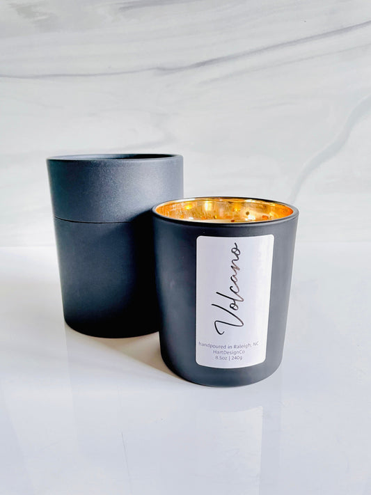 Volcano Luxury Candle, North Carolina Home Decor, Handpoured Small Batch Candle.